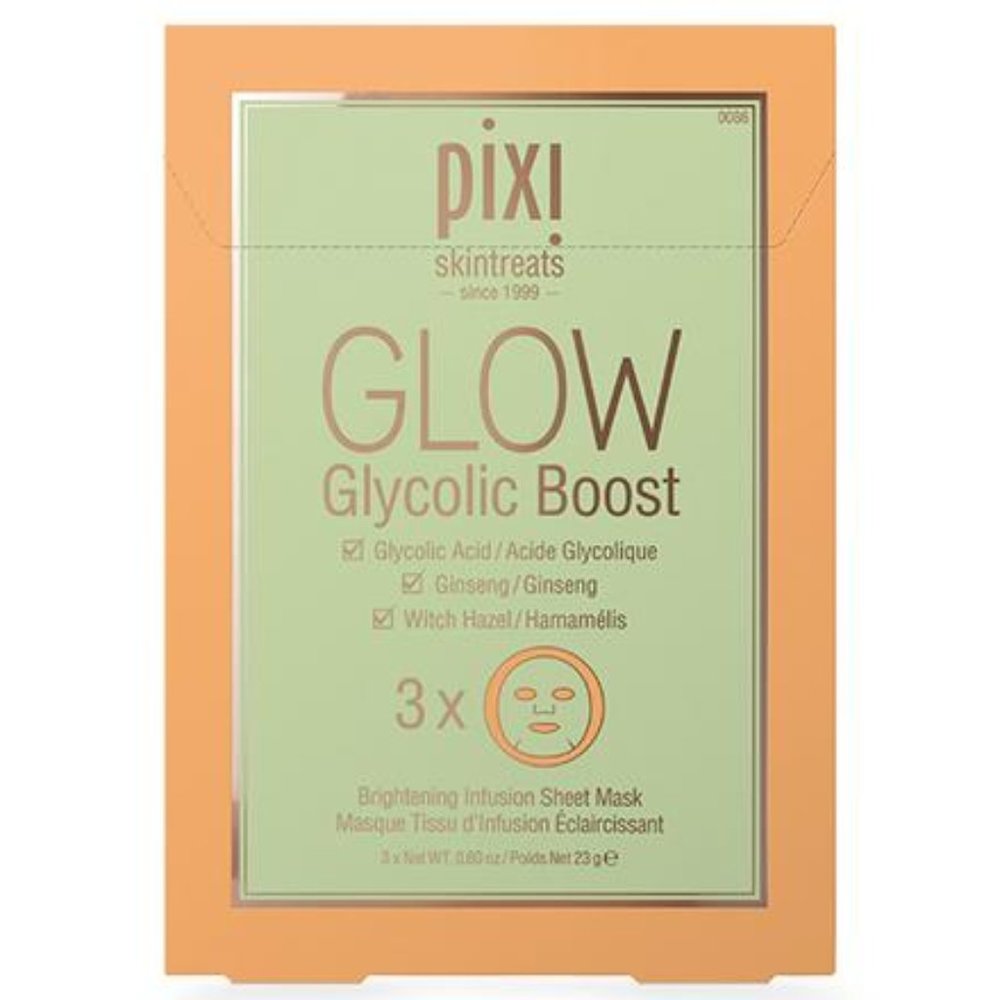 Pixi Glow Glycolic Boost Sheet Mask (x3) *BrandNew